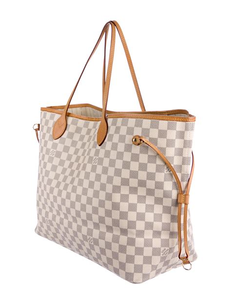 lv neverfull gm damier azur canvas bag|louis vuitton neverfull canvas.